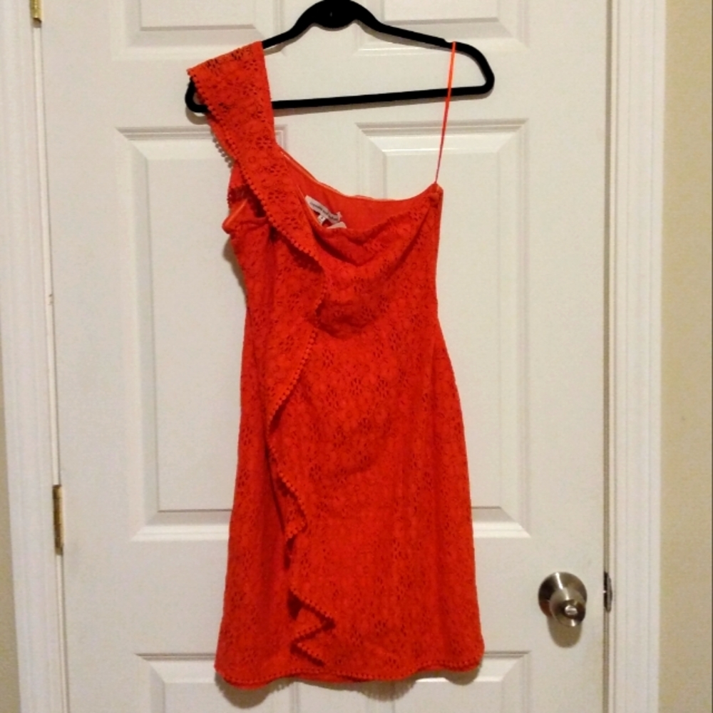 Cupcakes and Cashmere Aresa One Shoulder Dress NWT 8